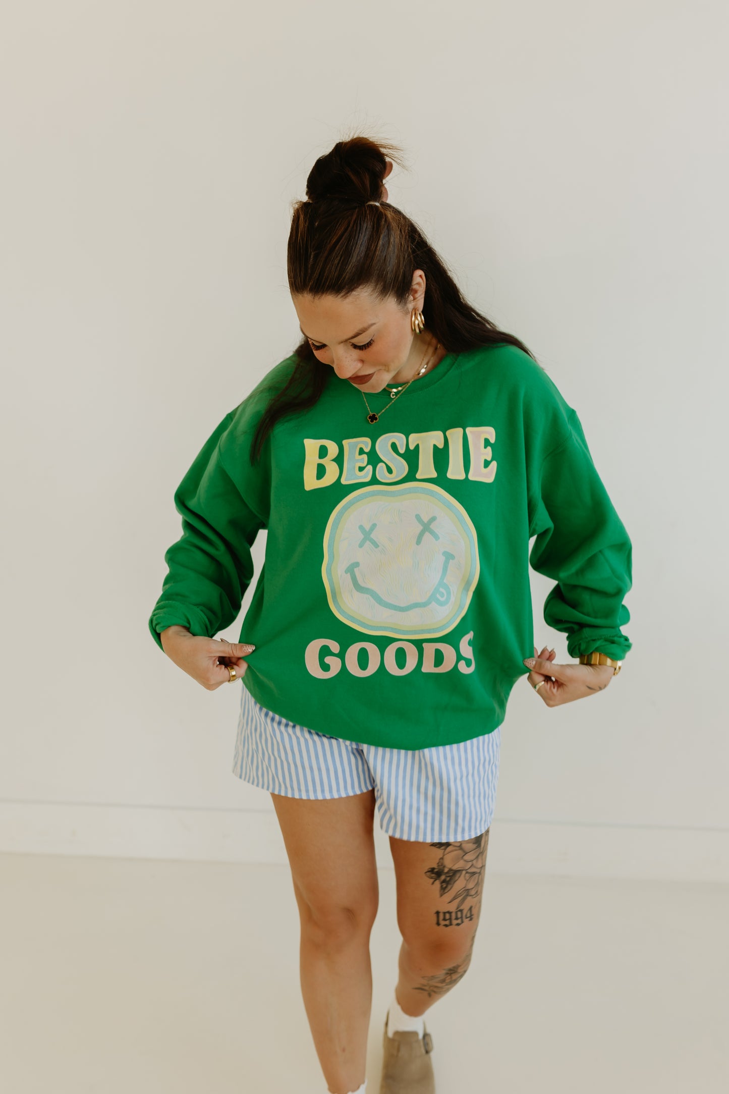 Bestie Goods Smile Crewneck