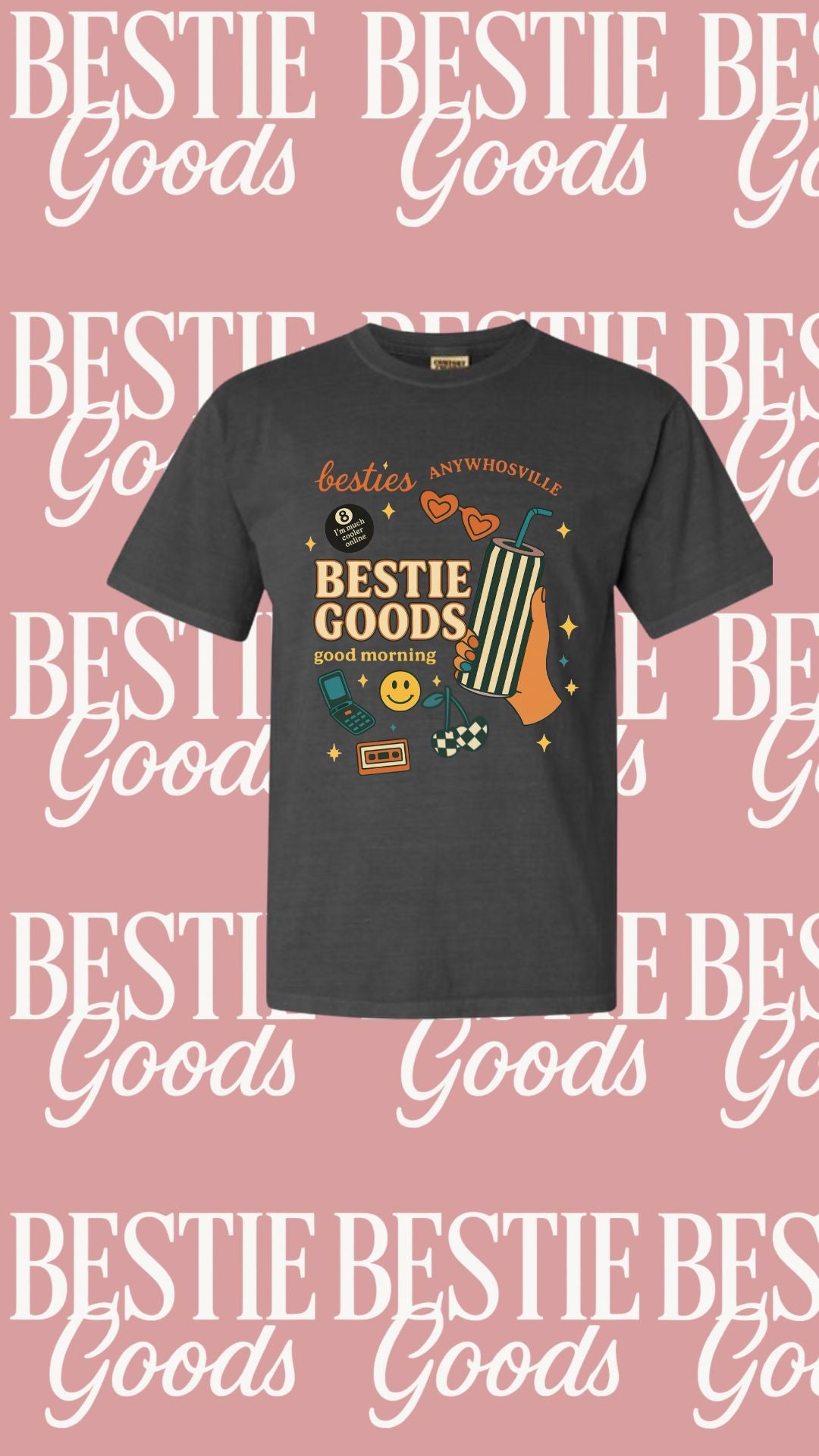 Bestie Goods Sticker Tee (no 90s)