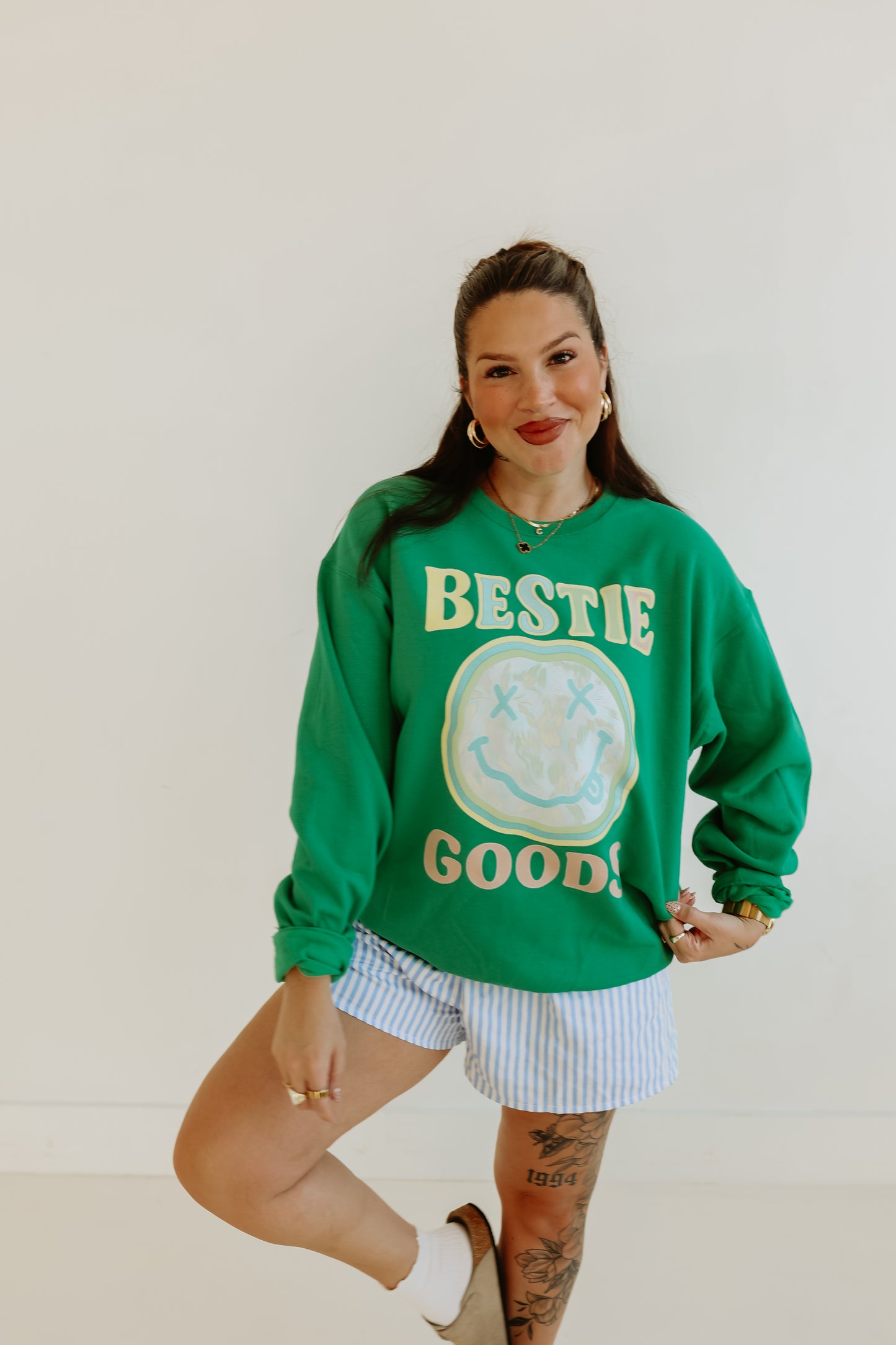 Bestie Goods Smile Crewneck